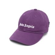 Paarse Kinder Baseballpet met Logo Palm Angels , Purple , Heren
