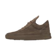 Low Top Suede All Taupe Filling Pieces , Brown , Unisex
