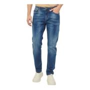 Slim Fit Basic 5-Pocket Jeans YES ZEE , Blue , Heren