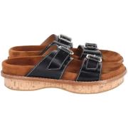 Pre-owned Leather sandals Chloé Pre-owned , Brown , Dames