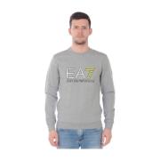Hoodie Sweatshirt Emporio Armani EA7 , Gray , Heren
