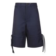 Polyester Twill Plain Shorts Comme des Garçons , Blue , Heren