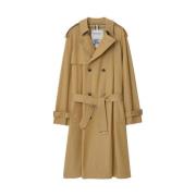 Vintage Check Beige Coat Burberry , Beige , Heren