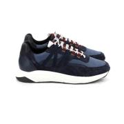 Ica Lage Sneakers Leren Vetersluiting Piola , Blue , Heren