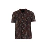 Bordeaux Jacquard Shirt met Contrast Borduurwerk Andersson Bell , Mult...