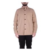 Sand Logo Jas Drie Voorzakken Barbour , Beige , Heren