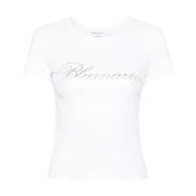 Witte T-shirts & Polo's voor vrouwen Blumarine , White , Dames