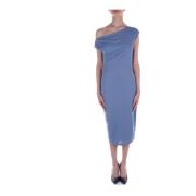 Blauwe Cut-out Jurk Ralph Lauren , Blue , Dames