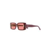Ct0358S 004 Sunglasses Cartier , Red , Dames