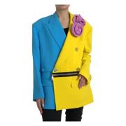 Patchwork Trench Coat Jacket Dolce & Gabbana , Multicolor , Dames