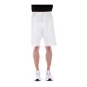 Witte Shorts met Rits en Zakken Carhartt Wip , White , Heren