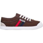 Retro Canvas Schoen Chocoladebruin Kawasaki , Multicolor , Dames