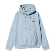 Hoodie met Amerikaans Script Carhartt Wip , Blue , Heren