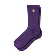 Comfortabele Chase Sokken Carhartt Wip , Purple , Unisex