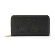 Zwarte Portemonnees voor Vrouwen Love Moschino , Black , Dames