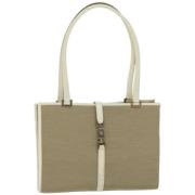 Pre-owned Canvas gucci-bags Gucci Vintage , Beige , Dames