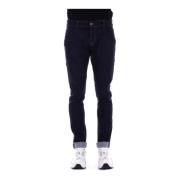 Denim Jeans met Logo Achterzak Dondup , Blue , Heren