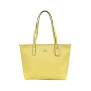 Pre-owned Leather totes Coach Pre-owned , Yellow , Dames