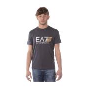 Casual Sweatshirt voor Mannen Emporio Armani EA7 , Gray , Heren