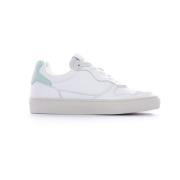 Inti Lage Sneakers Leren Vetersluiting Piola , White , Dames