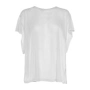 Casual Katoenen T-Shirt Dondup , White , Dames