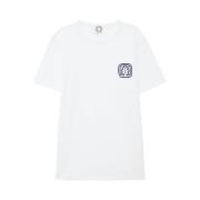 Witte Oscar T-shirt met Eikenblad Ines De La Fressange Paris , White ,...