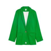 Prairie Green Linen Tailored Jacket Ines De La Fressange Paris , Green...