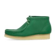 Groen Leren Wallabee Boot Lifestyle Clarks , Green , Dames