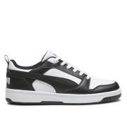 Rebound V6 Lage Sneakers Wit-Zwart Puma , Black , Heren
