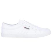 Klassieke Leren Tennissneakers Kawasaki , White , Heren