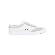 Glitter Canvas Schoen Zilver Kawasaki , White , Heren