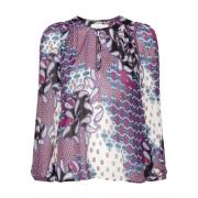 Paarse Print Top Amoeba Stijl Ba&Sh , Multicolor , Dames