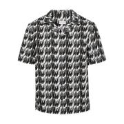 Korte mouwen shirt met monogrammotief Moncler , Multicolor , Heren