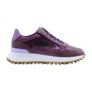 Stijlvolle Sneaker voor Vrouwen Floris van Bommel , Purple , Dames