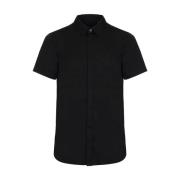 Zwarte Overhemden voor Mannen Armani Exchange , Black , Heren