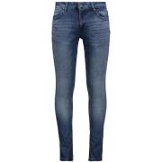 Stonewashed Skinny Fit 5-Pocket Jeans Pure Path , Blue , Heren