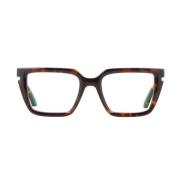 Vierkante montuur bril Style 52 Off White , Brown , Dames