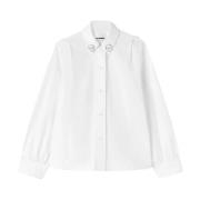 Optic White Shirt Jil Sander , White , Dames