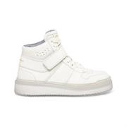 Italiaanse Leren Aquarius Sneakers Santoni , White , Dames