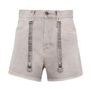 Gebrande Lila Cargo Shorts Off White , Gray , Dames