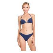 Blauwe Sea Push-up Bikini Set Twinset , Blue , Dames