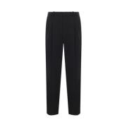 Hoge taille zwarte broek Saint Laurent , Black , Heren