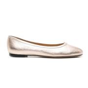 Metallic Ballerina Slip-On Design Chloé , Yellow , Dames