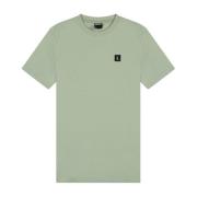 Lofi Regular Fit T-shirt met K. Logo Patch Kultivate , Green , Heren