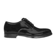 Zwarte Lakleren Veterschoenen Dolce & Gabbana , Black , Heren