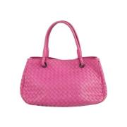 Pre-owned Leather handbags Bottega Veneta Vintage , Pink , Dames