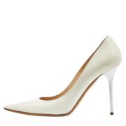 Pre-owned Leather heels Jimmy Choo Pre-owned , White , Dames