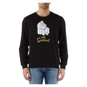 The Simpsons Regular Fit Katoenen Sweatshirt Antony Morato , Black , H...