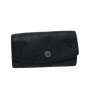 Pre-owned Leather key-holders Louis Vuitton Vintage , Black , Dames