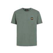 Klassieke Ronde Hals Groene T-Shirt Belstaff , Green , Heren